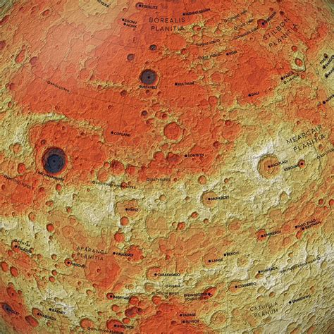 A Topographic Map Of Mercury