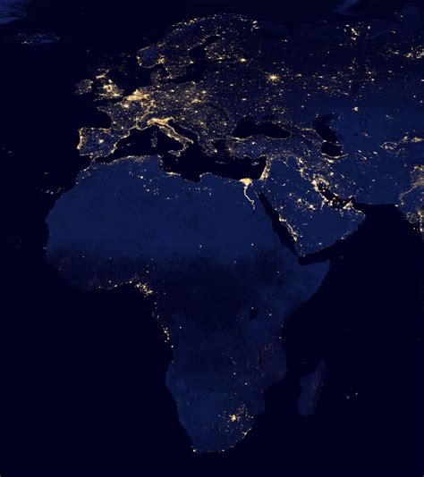 Night Satellite Photos Of Earth Us Europe Asia World