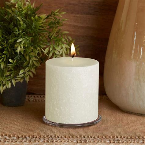 Root Candles 4 In X 4 In Timberline Ivory Unscented Pillar Candle