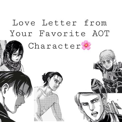Love Letter Inspired By Your Favorite Attack On Titan Etsy