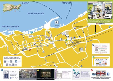 Map Of Sorrento Amalfi Coast Travel Sorrento Map Sorrento To Amalfi