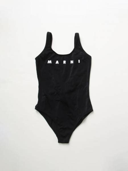 Marni Swimsuit In Lycra Black Marni Swimsuit M00802m00m2 Online At