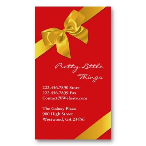 Maybe you would like to learn more about one of these? Gift Wrapping Shop, Gifts and Accessories Business Card ...