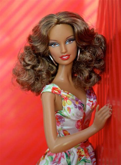 Barbie Basics Doll From Red Collection Model No In Floral Dress