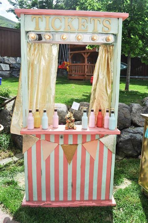Ticket Boothdrink Stand From A Circus Carnival Baby Shower Via Kara