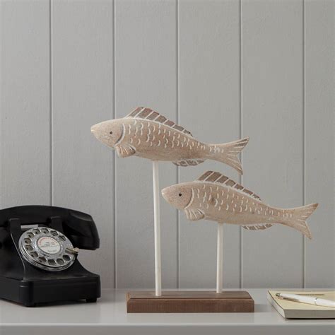 Carved Wooden Fish By The Nautical Home