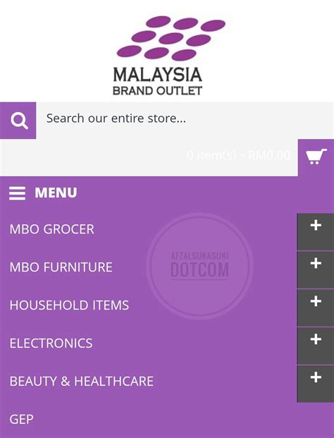 Leave a comment to let me know. Shopping Barang Basah Online di Malaysia Brand Outlet (MBO)