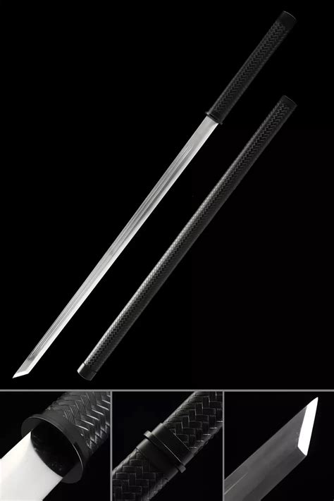 Handmade 1045 Carbon Steel Straight Blade Japanese Ninjato Ninjat