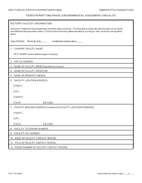 Dtsc Form 1151 Fill Out Sign Online And Download Printable Pdf