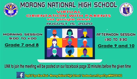 Deped Deped Tayo Blue Rizal Morong National High School
