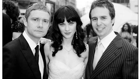 Suggest an update the hitchhiker's guide to the galaxy. I crazy love this picture. Martin Freeman, Zooey Deschanel and Sam Rockwell for Hitchhiker's ...