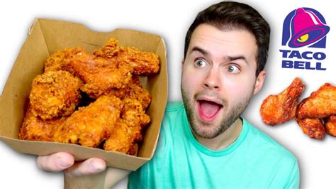 Taco Bells New Crispy Chicken Wings Review Youtube