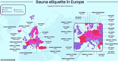 The Naked Truth Map Reveals What People Wear In Saunas Around The