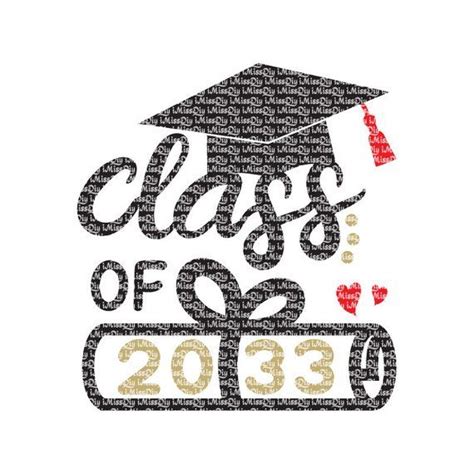 Class Of 2033 Svg Kindergarten Graduation Svg Diploma Svg Senior 2033