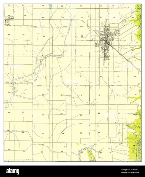 Jennings Louisiana Map 1954 131680 United States Of America By