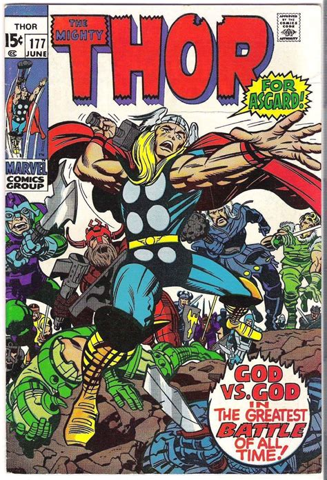 Thor Cover By Jack Kirby Comic Book Covers Jack Kirby Art Comics
