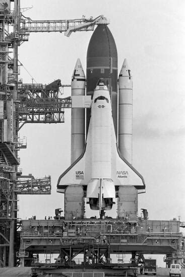 Space Shuttle Atlantis On Launch Pad Photographic Print