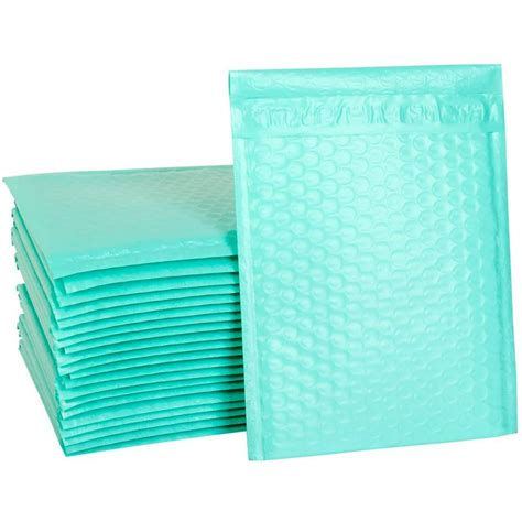 Proline® Teal Poly Bubble Padded Shipping Mailers Envelopes 105 X 16