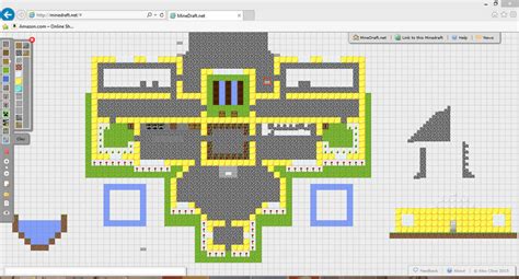 Minecraft Blueprints Golden Castle F1 By Prettyblood14 On