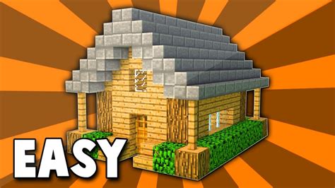 1 Minecraft How To Build A Small Wooden Survival House Tutorial