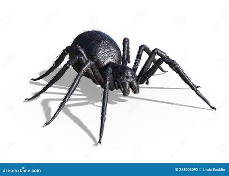Big Black Spider Stock Illustration Illustration Of Creepy 288008092
