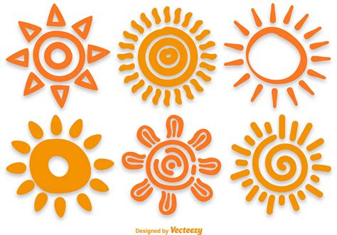 Hand Drawn Sun Vectors 108176 Vector Art At Vecteezy