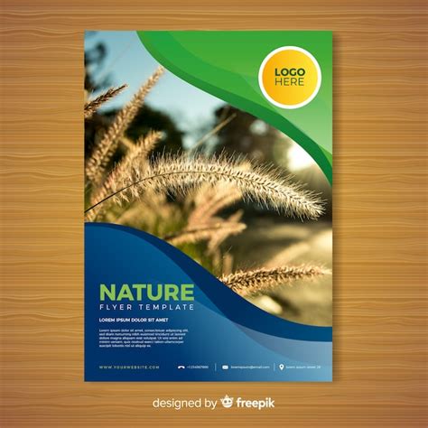 Free Vector Nature Brochure Template