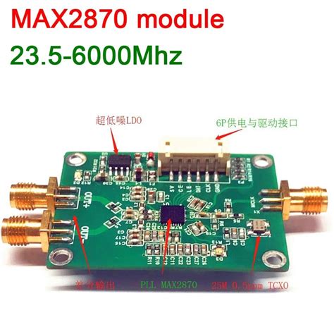 Max2870 Module Rf Signal Source 235 6000mhz 6ghz 05ppm High Precision