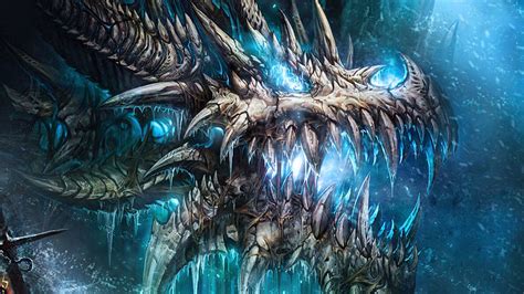 Ice Skeleton Dragon Cool Dragon Pictures Dragon Pictures World Of