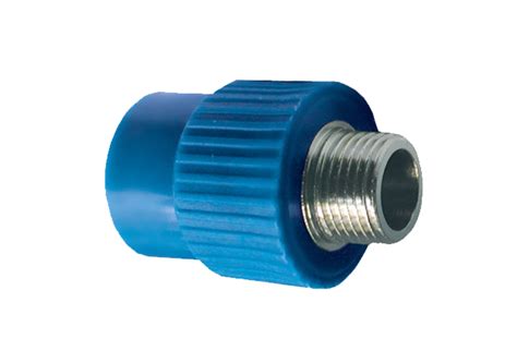 Adaptador Macho 32mm X 1 Ppr Azul Ar Comprimido Gens Válvulas