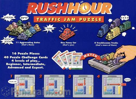 Rush hour is a sliding puzzle game. Rush Hour Brief | Card challenges, Puzzle pieces ...