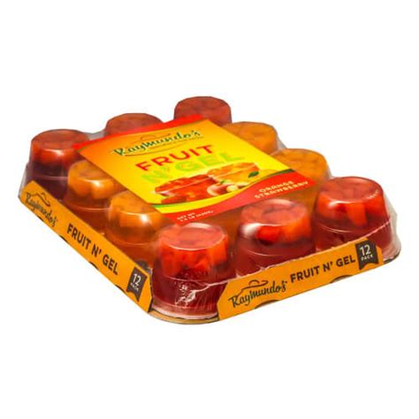 Orange Strawberry And Lime Gelatin Cups Raymundos 6 Pack Delivery Cornershop By Uber