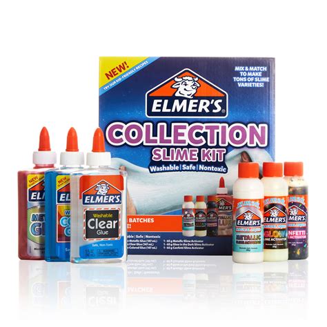 Elmers Collection Slime Kit Supplies Include Translucent And Metallic