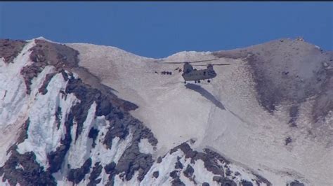 Daring Helicopter Rescue Of 6 Climbers And Hiker On Mount Hood Video