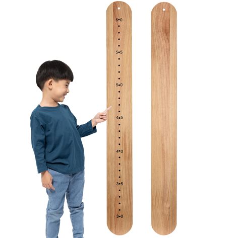 Wooden Ruler Height Chart For Kids Growth Measurement For The Whole