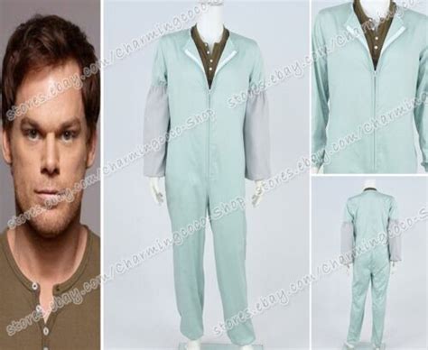 Dexter Cosplay Dexter Morgan Costume Tv Jumpsuit Shirt Mens Halloween