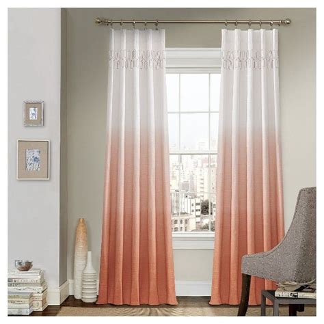 Ombre Embroidery Light Filtering Curtain In 2020 Curtains Ombre