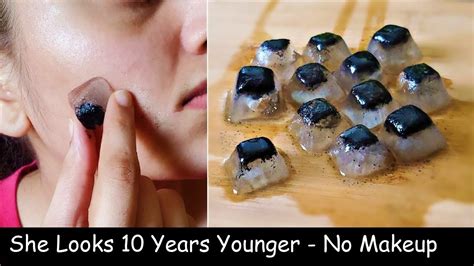 Rub 1 Ice Cube Daily And Look Beautiful Without Makeup Charcoal Ice Cubes For Large Open Pores