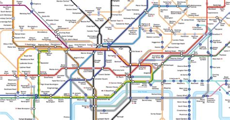 È Stata Disegnata Una Nuova Mappa Della Metropolitana Di Londra Per Le