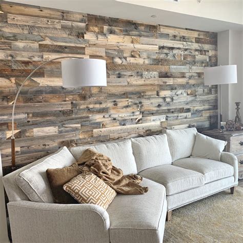 Weathered Wood Accent Wall