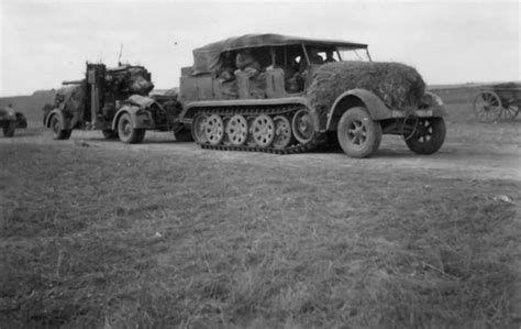 Sdkfz 7 And Flak 88 Eastern Front World War Photos