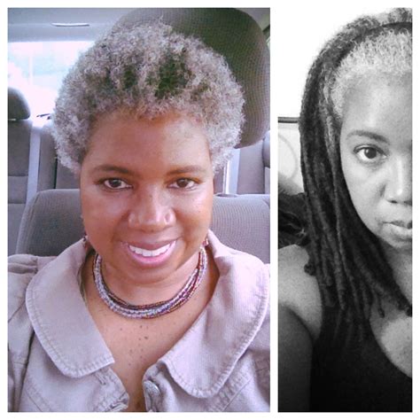 From Locs To Big Chop Before And After Hello Gray Short Silver