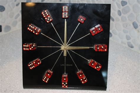 Retro Las Vegas Dice Clock By Berendsgarage On Etsy