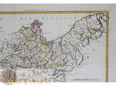 North Circle Of Upper Saxony Germany Bonne 1787 Mapandmaps