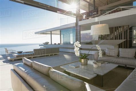 Sunny Modern Luxury Home Showcase Interior Living Room