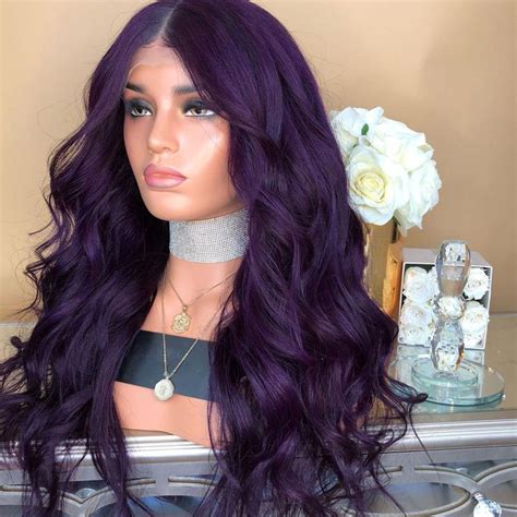 Full Long Curly Wigs Real Synthetic Hair Wavy Ombre Women Indian