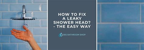 How To Fix A Leaky Shower Head The Easy Way Big Bathroom Inspiration