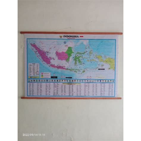 Jual Peta Indonesia Pembagian Waktu Shopee Indonesia