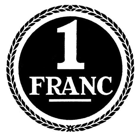 Image Transfer Printable - French Franc - The Graphics Fairy
