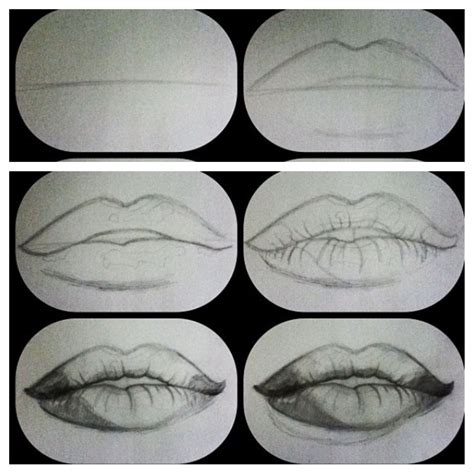 How To Draw Realistic Lips Artwork Pinterest Lips Drawings And